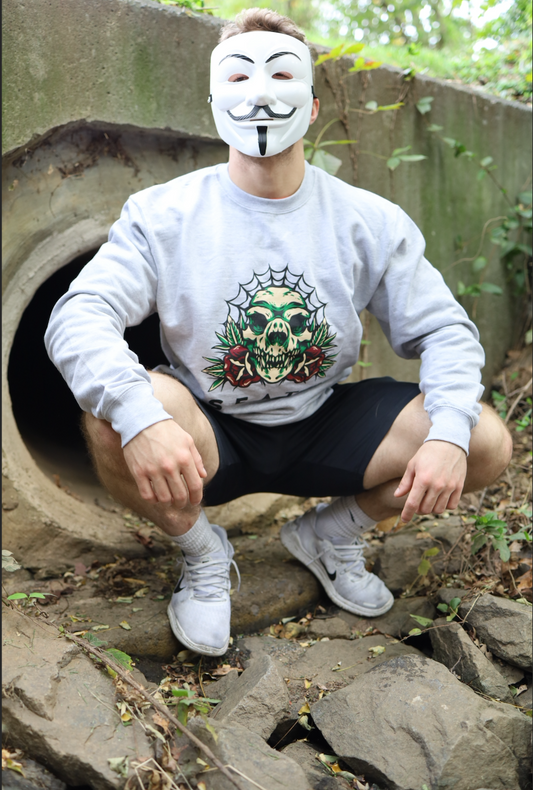 Wolf Skull Crew Sweatshirt